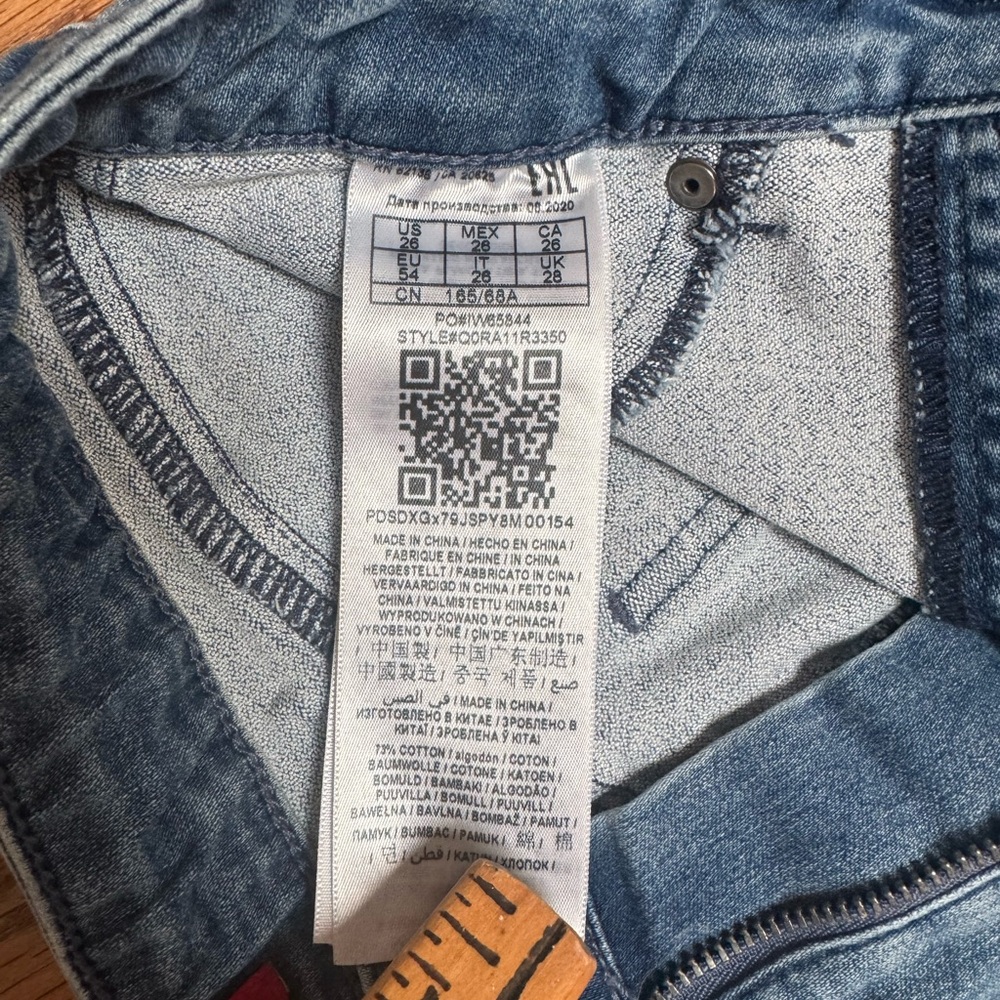 Guess Jeans Womens Medium Blue High Rise Skinny Ankle Stretch Denim Tapered Cuff - Picture 8 of 13